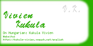 vivien kukula business card